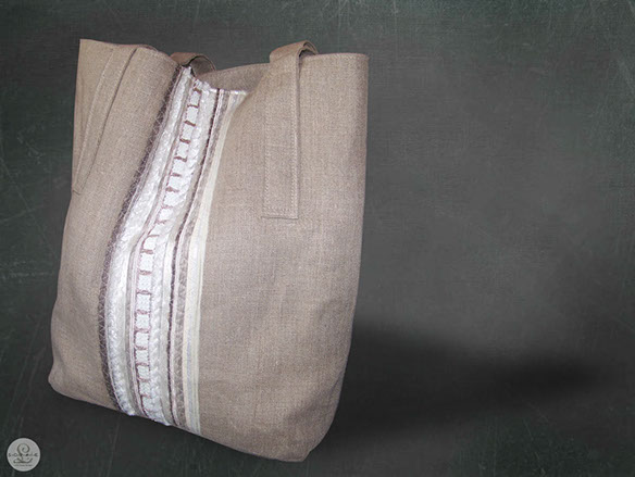 Sophie L / Cabas brodé / Malekula Lin